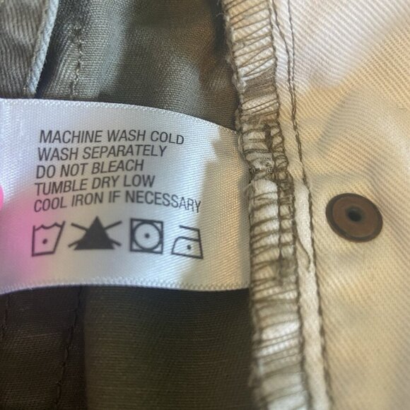 Orvis 5 Pocket Leather Trim Jeans Green Chino Denim Workwear Mens Size 36 X 34 - Picture 9 of 10